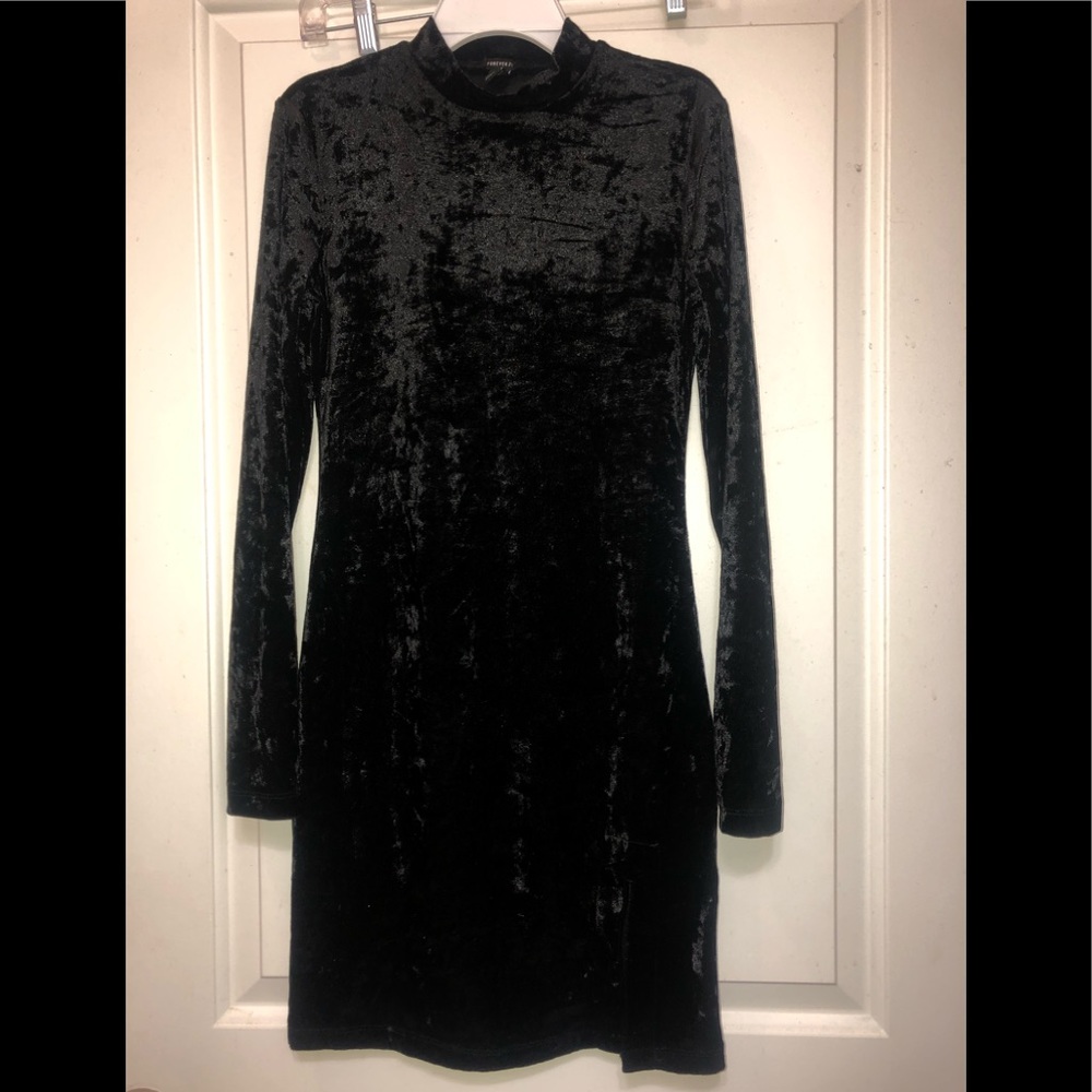 Black Suede mini dress